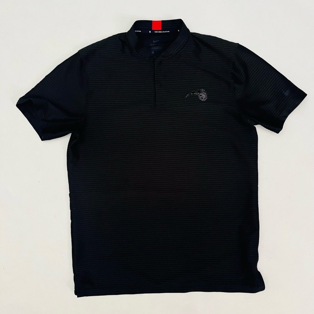 Nike Tiger Woods Polo Orlando Magic Size Medium Black dark gray